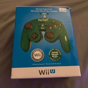 Nintendo Wii U Wired Fight Pad - Green